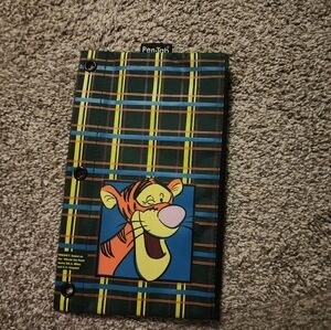 Plaid Tigger Pencil Pouch